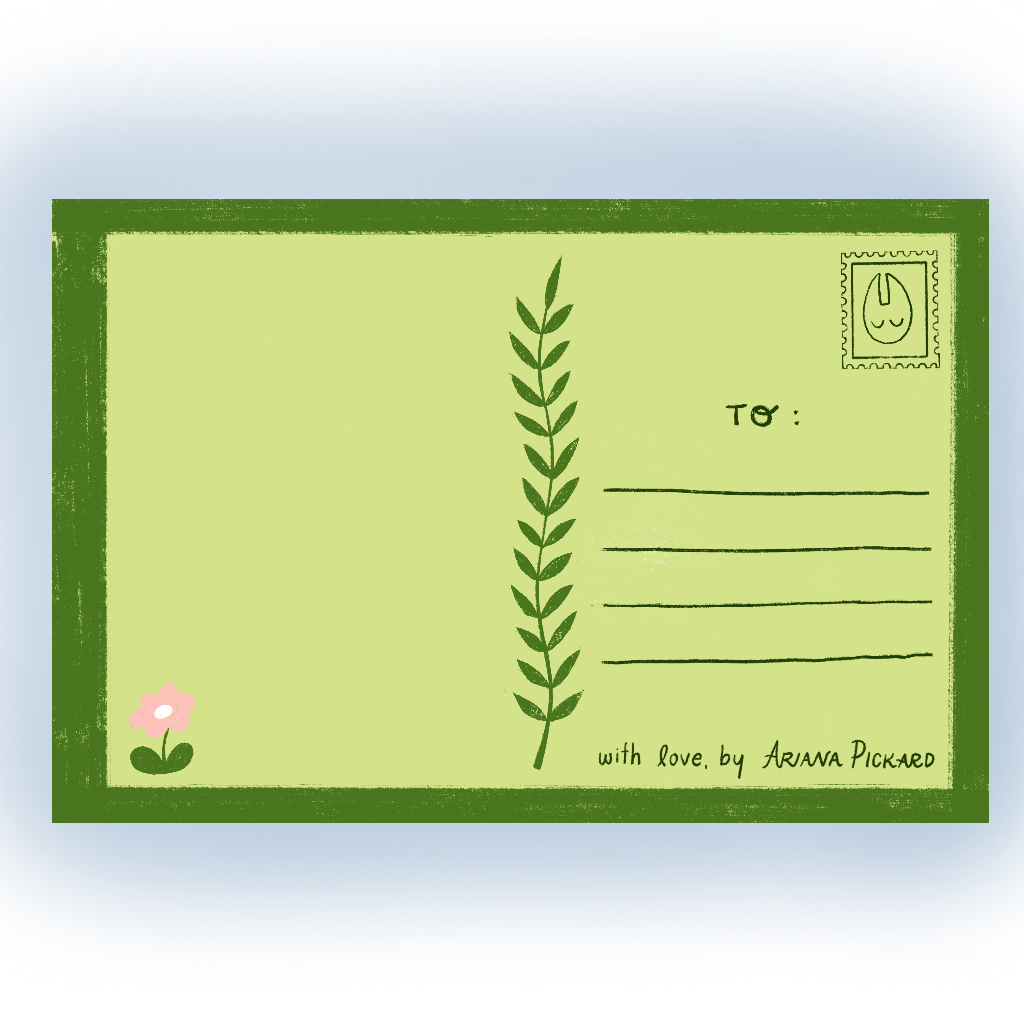 "Water My Own Garden" Postcard