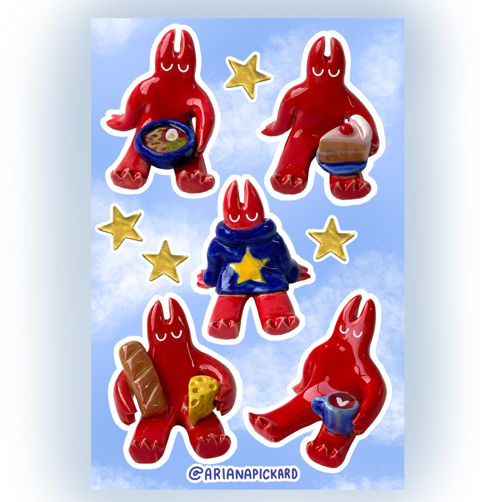 Ceramic Devils Sticker Sheet