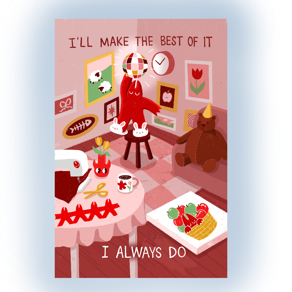 "I'll Make The Best Of It" Postcard