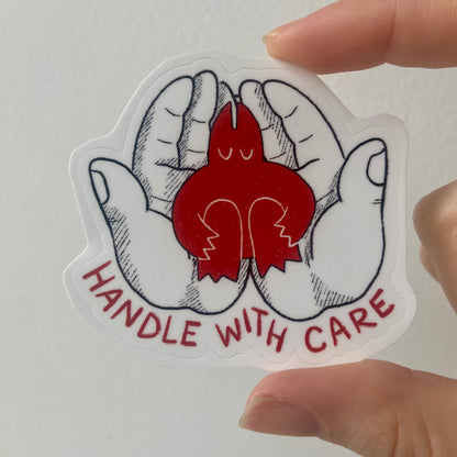 "Handle With Care" Sticker