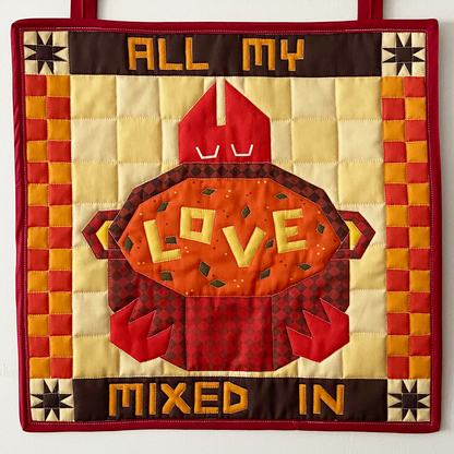 "All My Love Mixed In" Wall Hanging Quilt