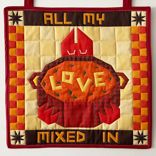 "All My Love Mixed In" Wall Hanging Quilt