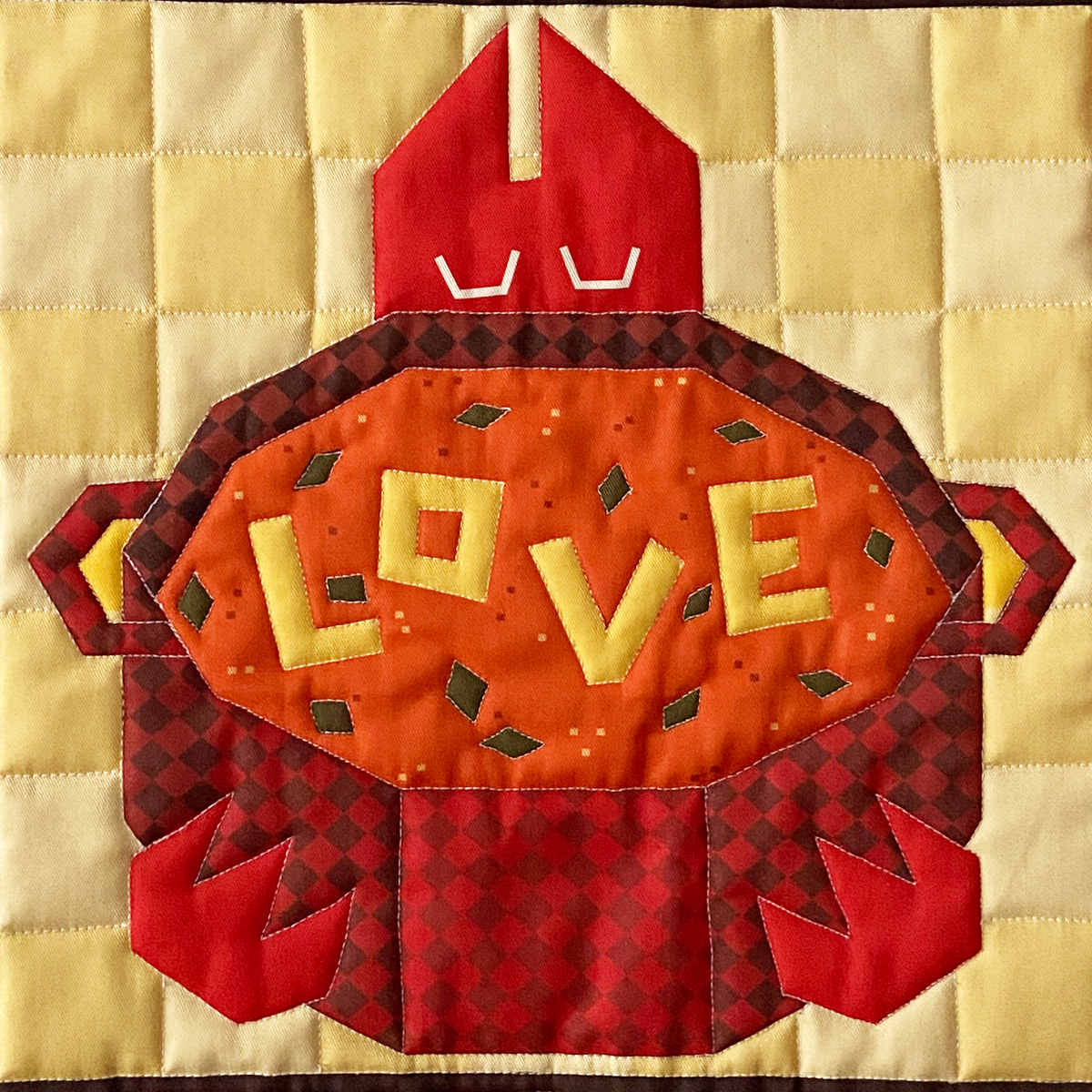 "All My Love Mixed In" Wall Hanging Quilt